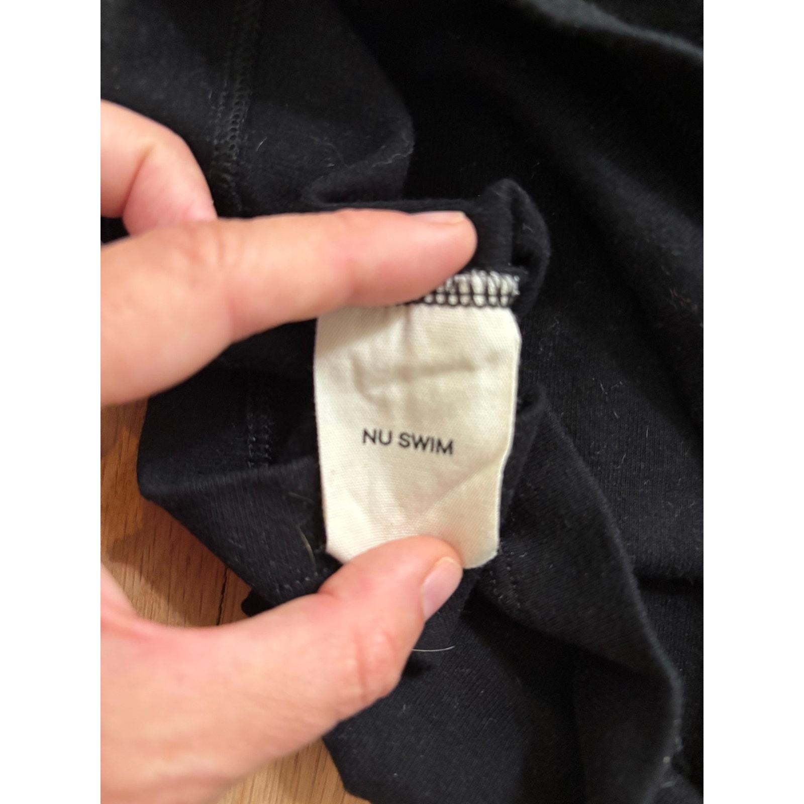 Nu Swim Organic Cotton Triple A Tank Halter Black Xl Top — image 4 of 4